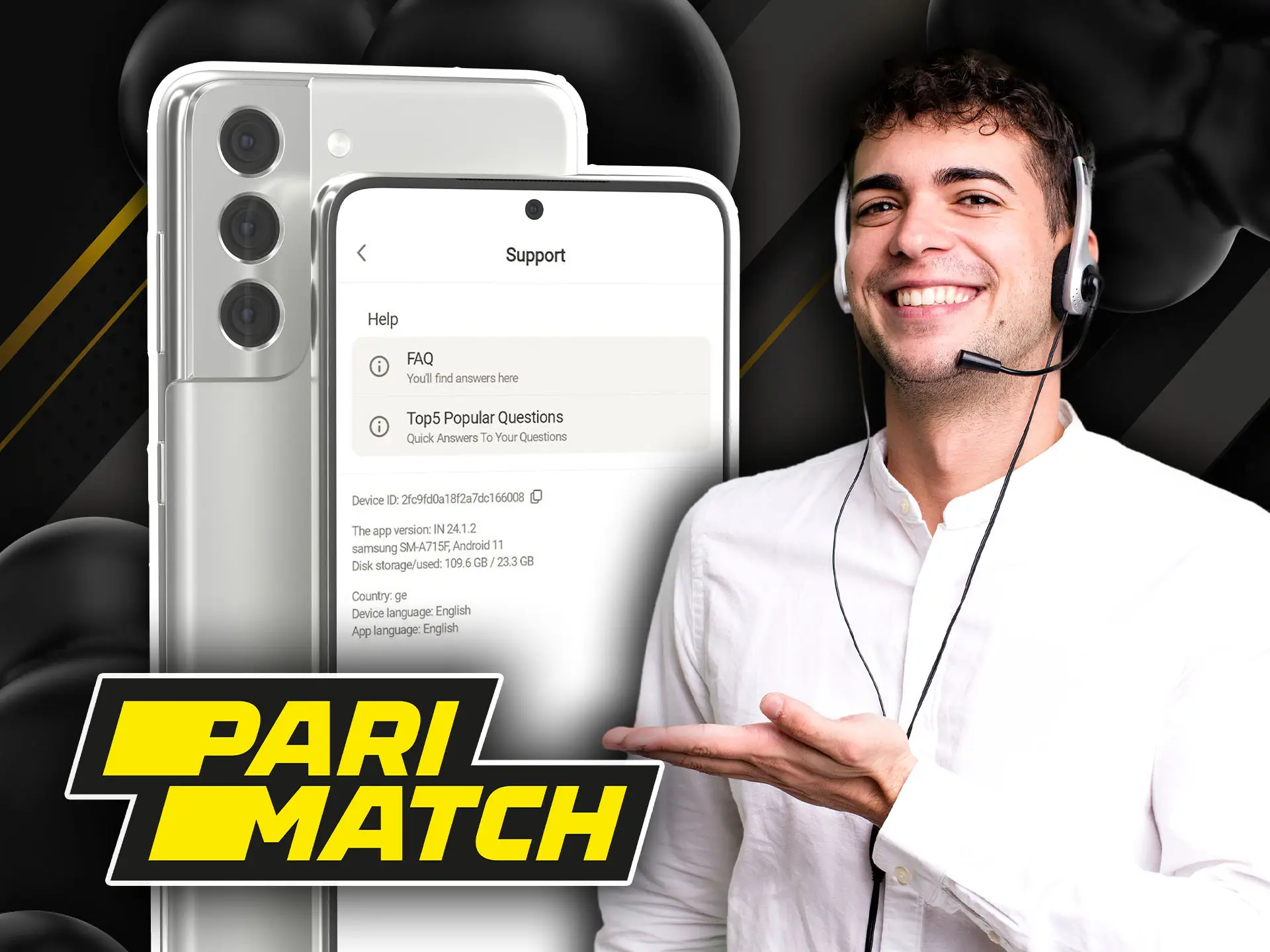 Parimatch app support for India.