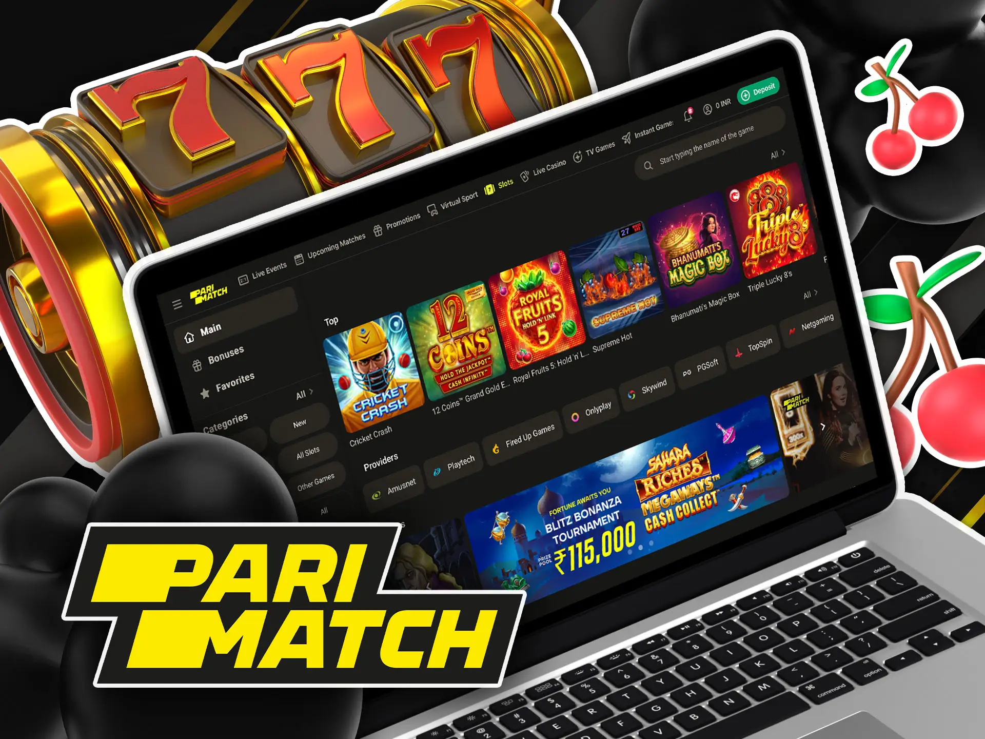 Best Parimatch casino slots for India.