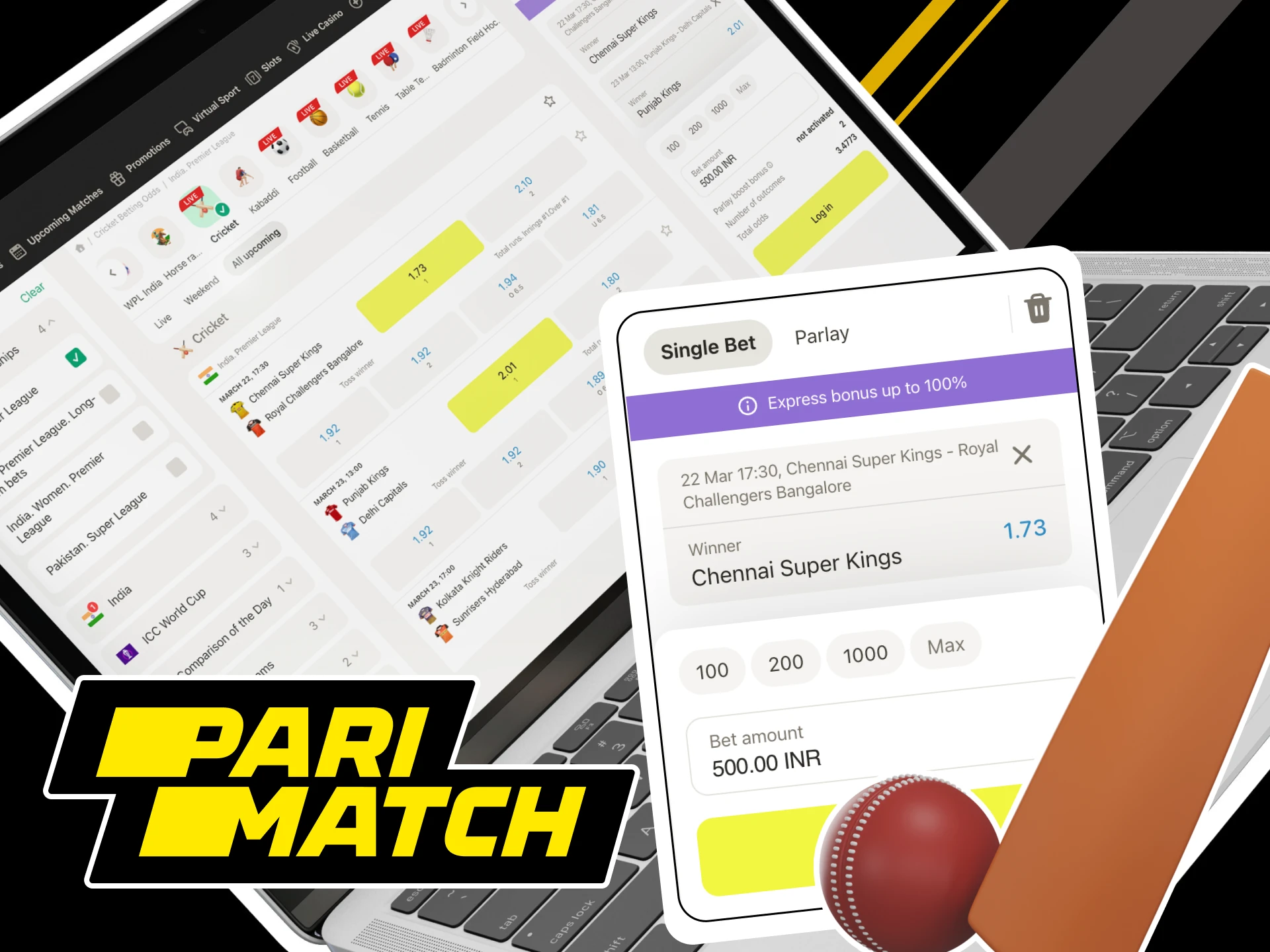 What betting options does Parimatch online casino offer to players.