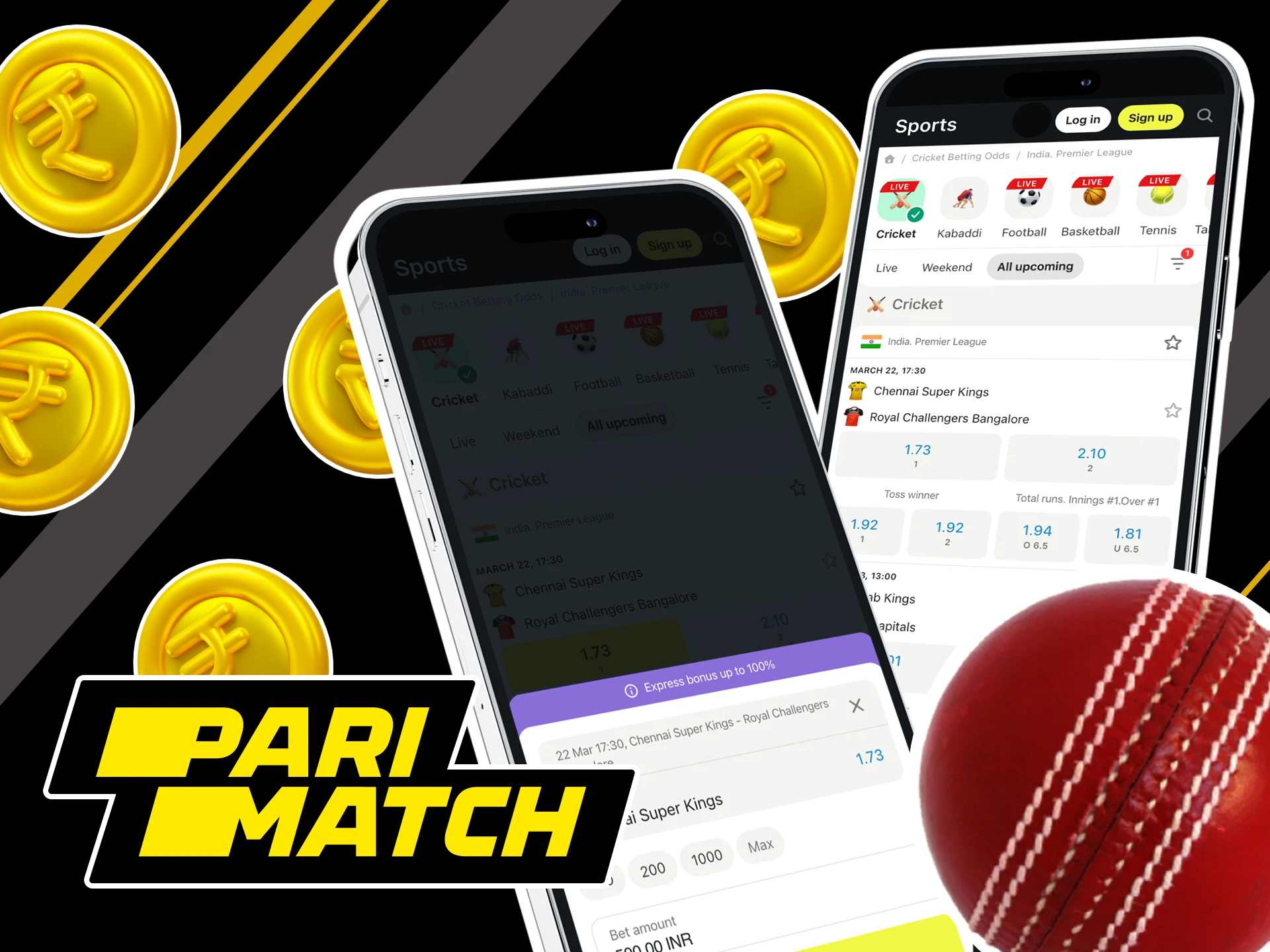 Can I bet on cricket at Parimatch online casino from my phone.