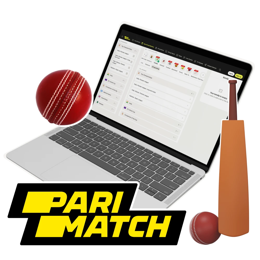 Can I bet on cricket at Parimatch online casino.