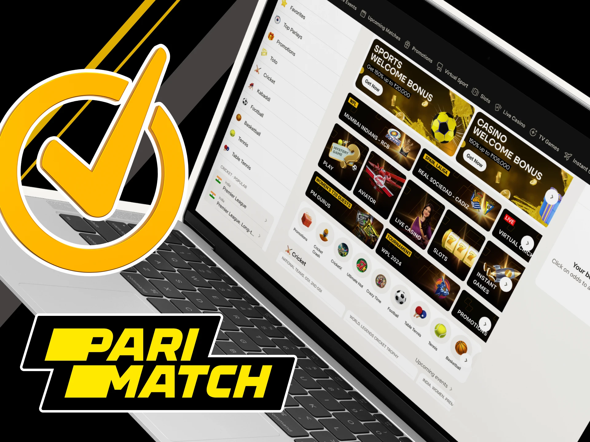What are the advantages of Parimatch online casino for IPL 2024.