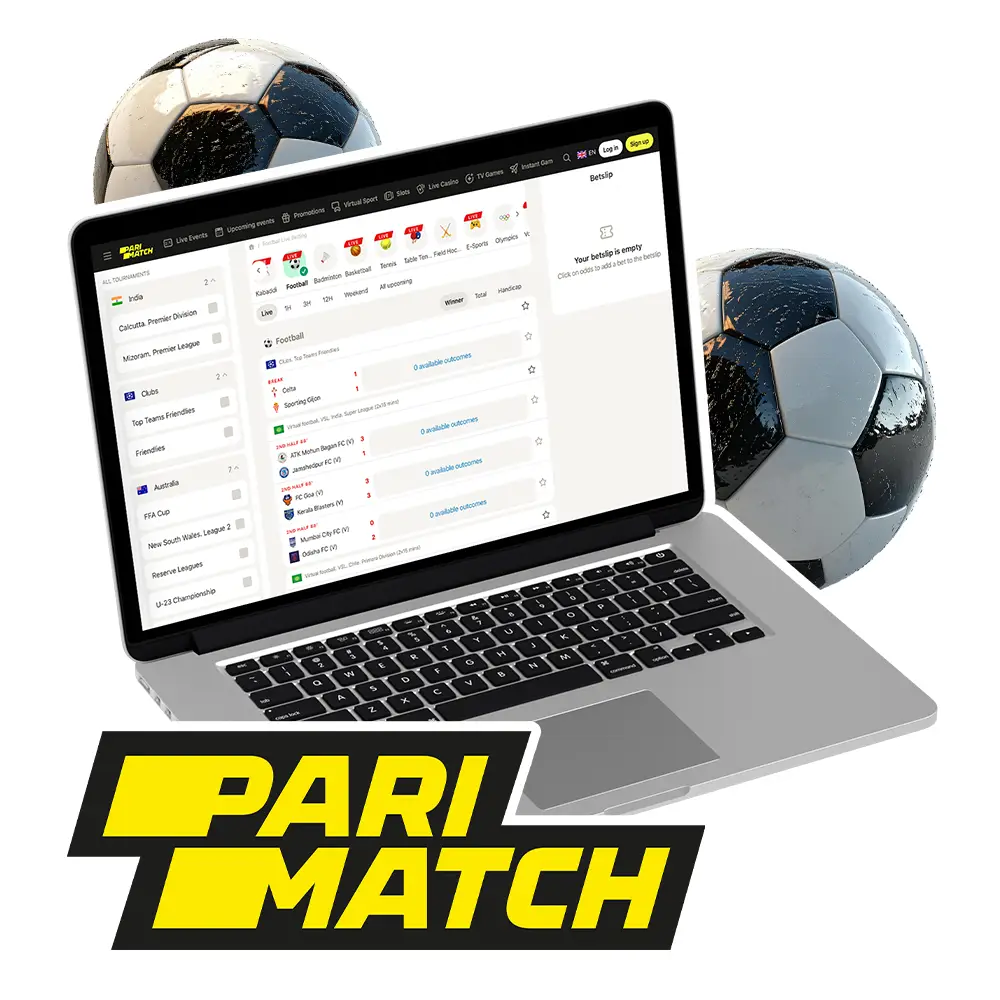 Start making profitable soccer bets at Parimatch.