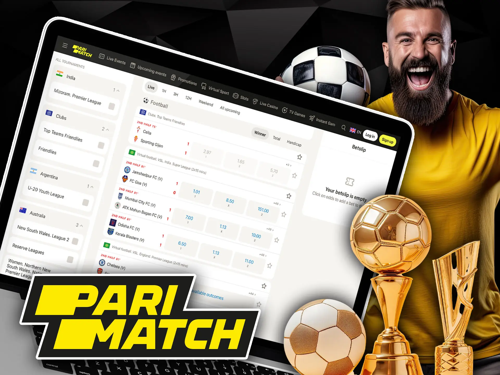 Bet on the best soccer tournaments at Parimatch.