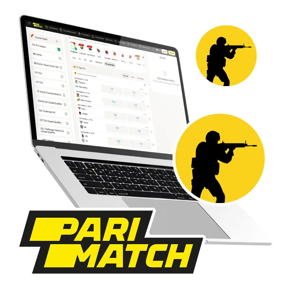 Counter-Strike betting review at Parimatch India.