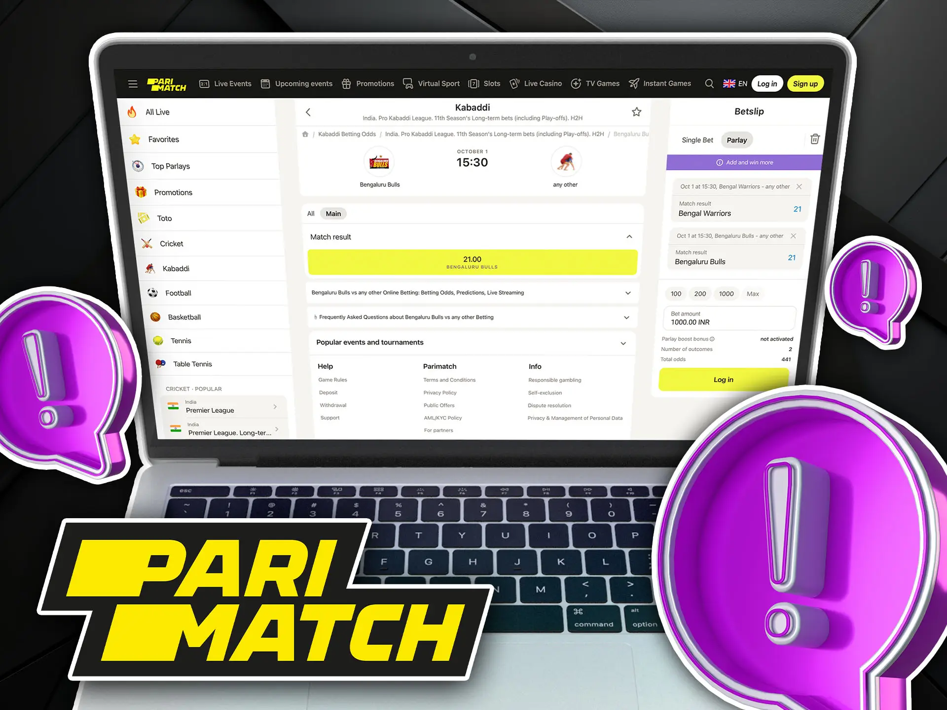 Use special strategies for kabaddi betting at Parimatch.