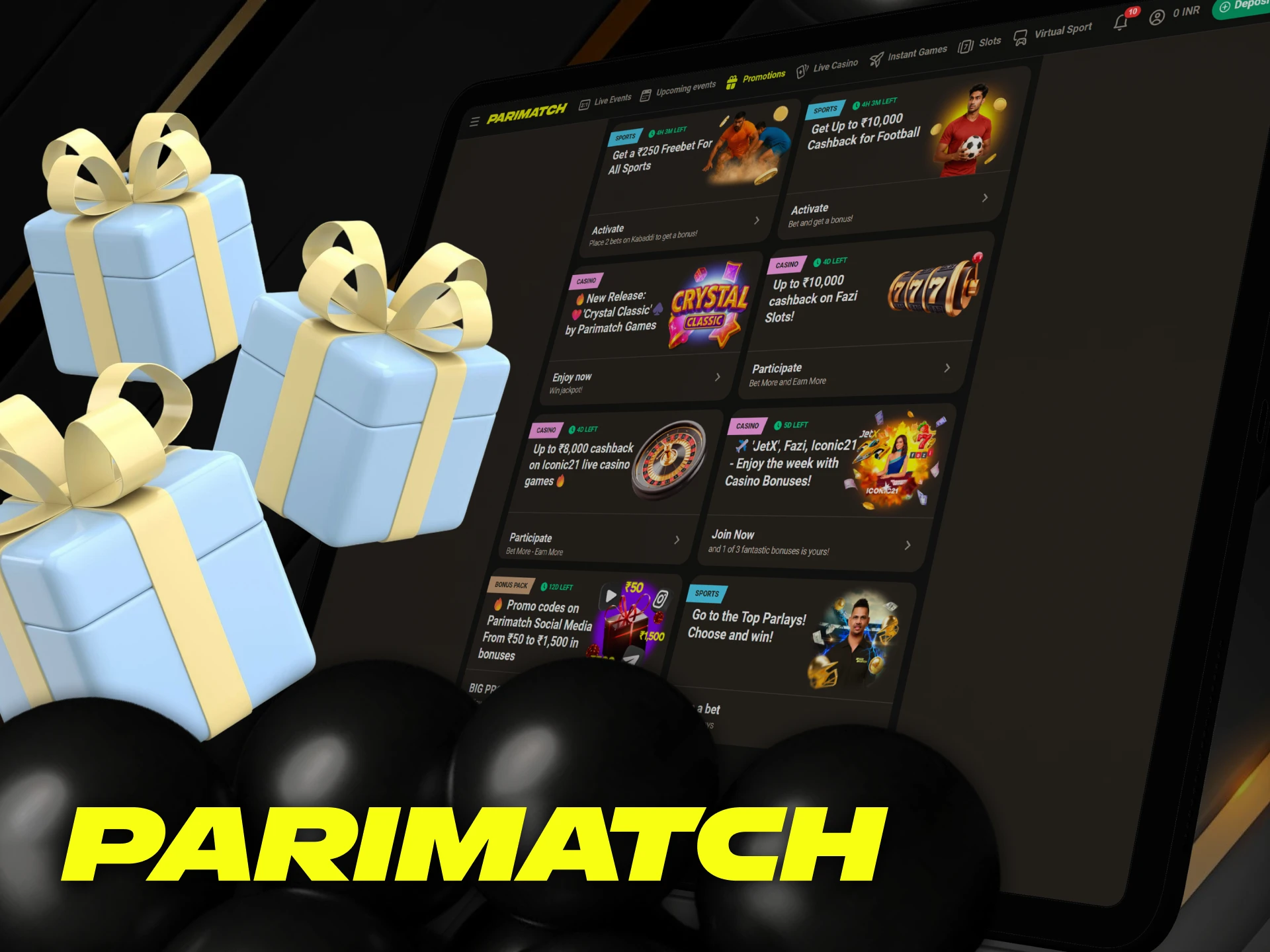 What bonuses are there for players who bet on cricket at the Parimatch online casino.