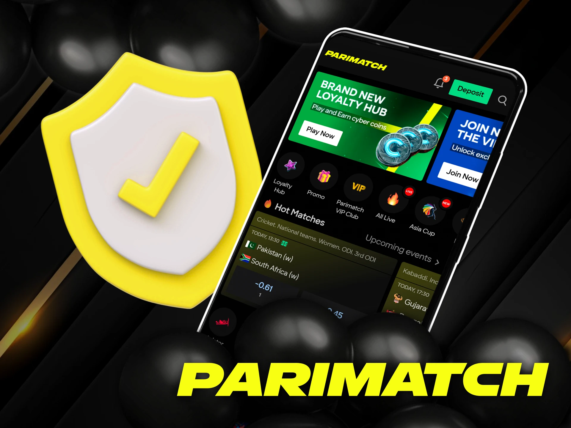 Parimatch app security for India.