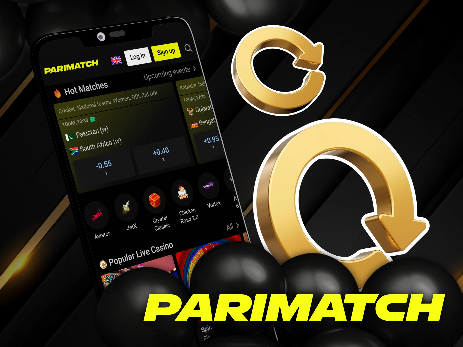 How to update Parimatch app for India.