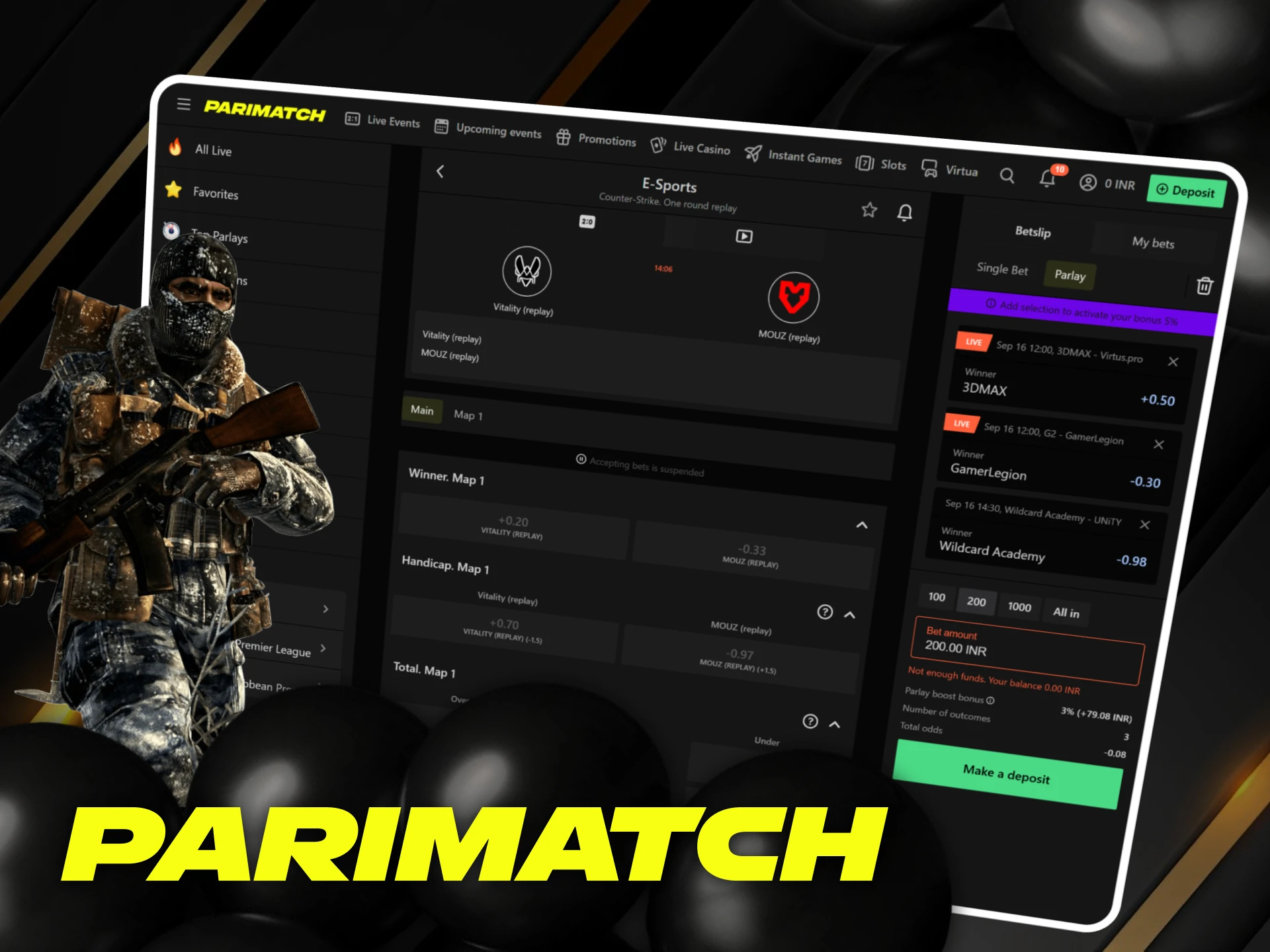 The best ways to win at Counter-Strike Parimatch betting.