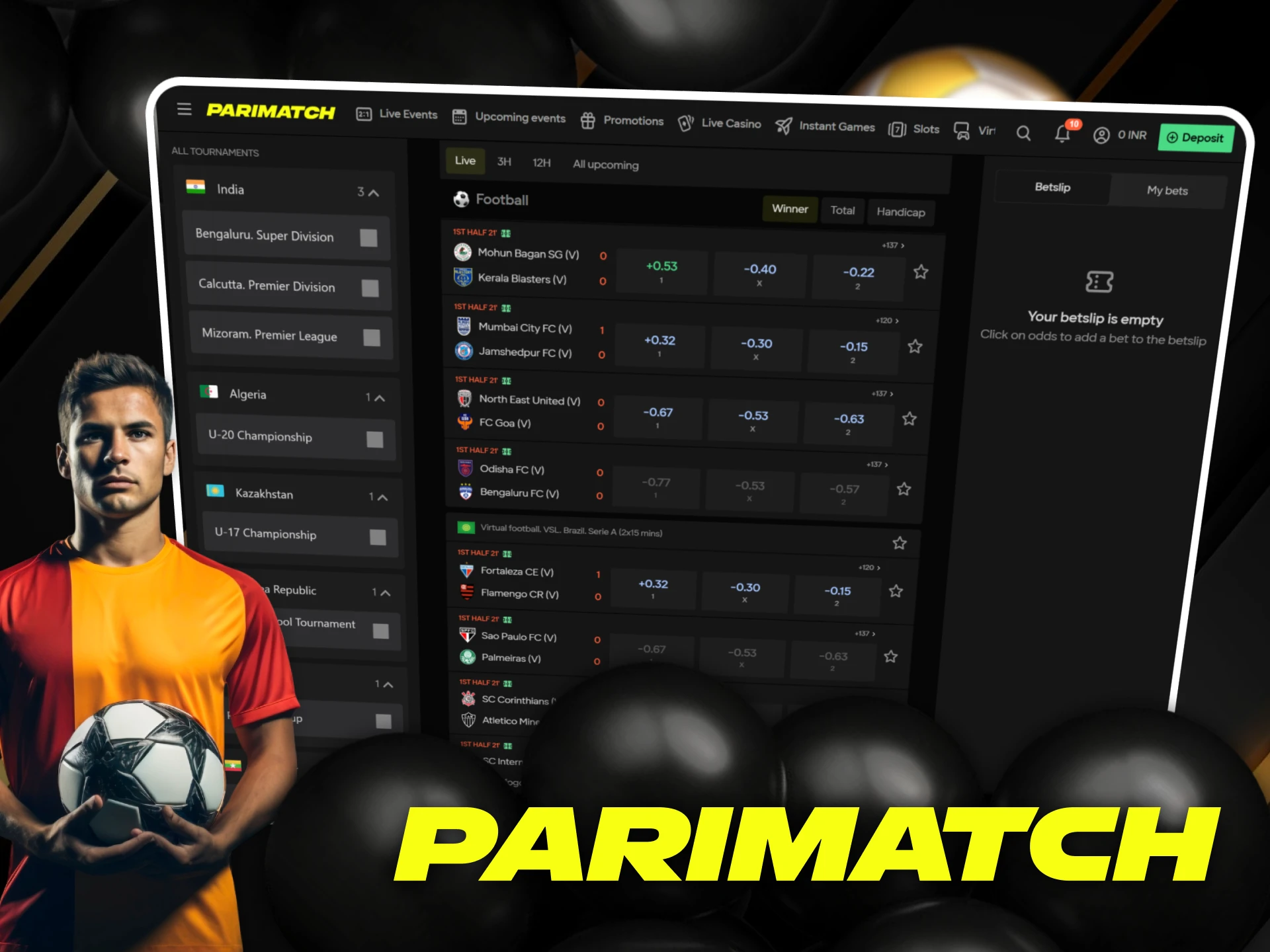 Bet on the best soccer tournaments at Parimatch.