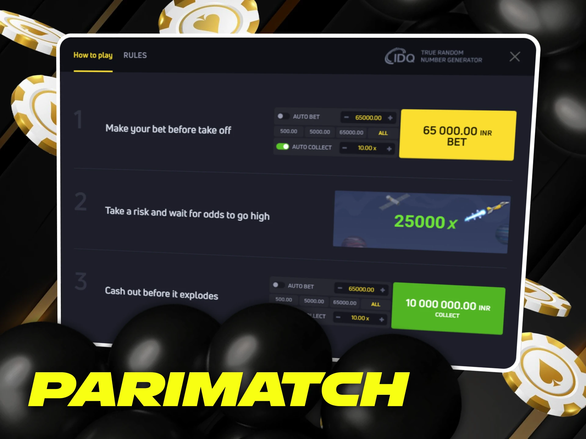 Getting started playing JetX at Parimatch is easy and fast.