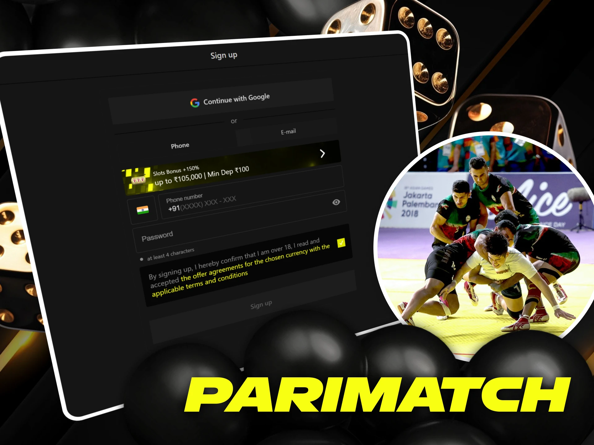 Start betting in kabaddi at Parimatch and win.
