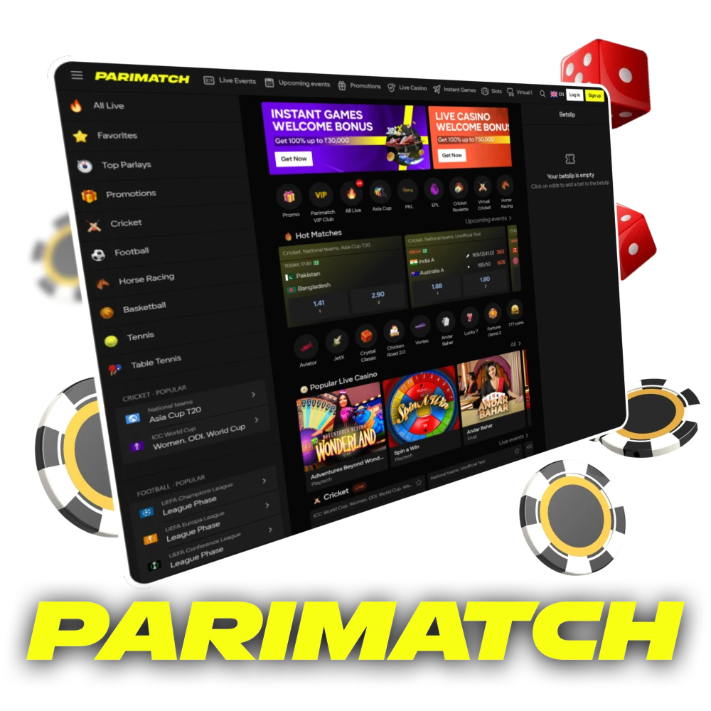 Parimatch gives you the edge to win big.