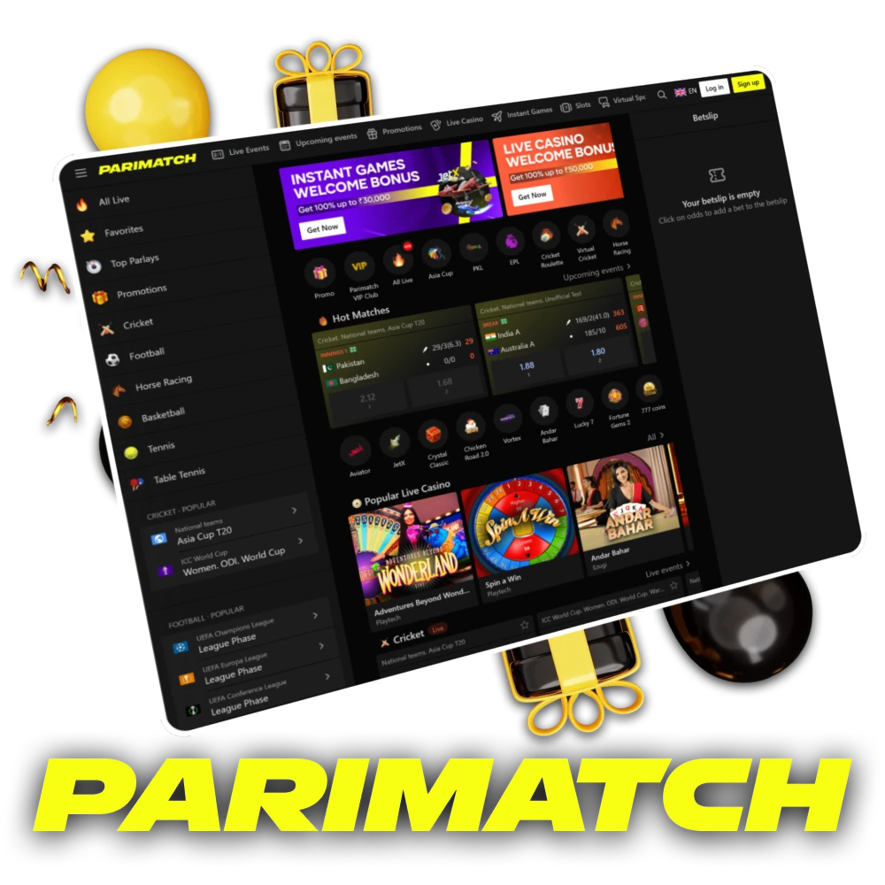 A Parimatch promo code grants Indian users extra value when they sign up.