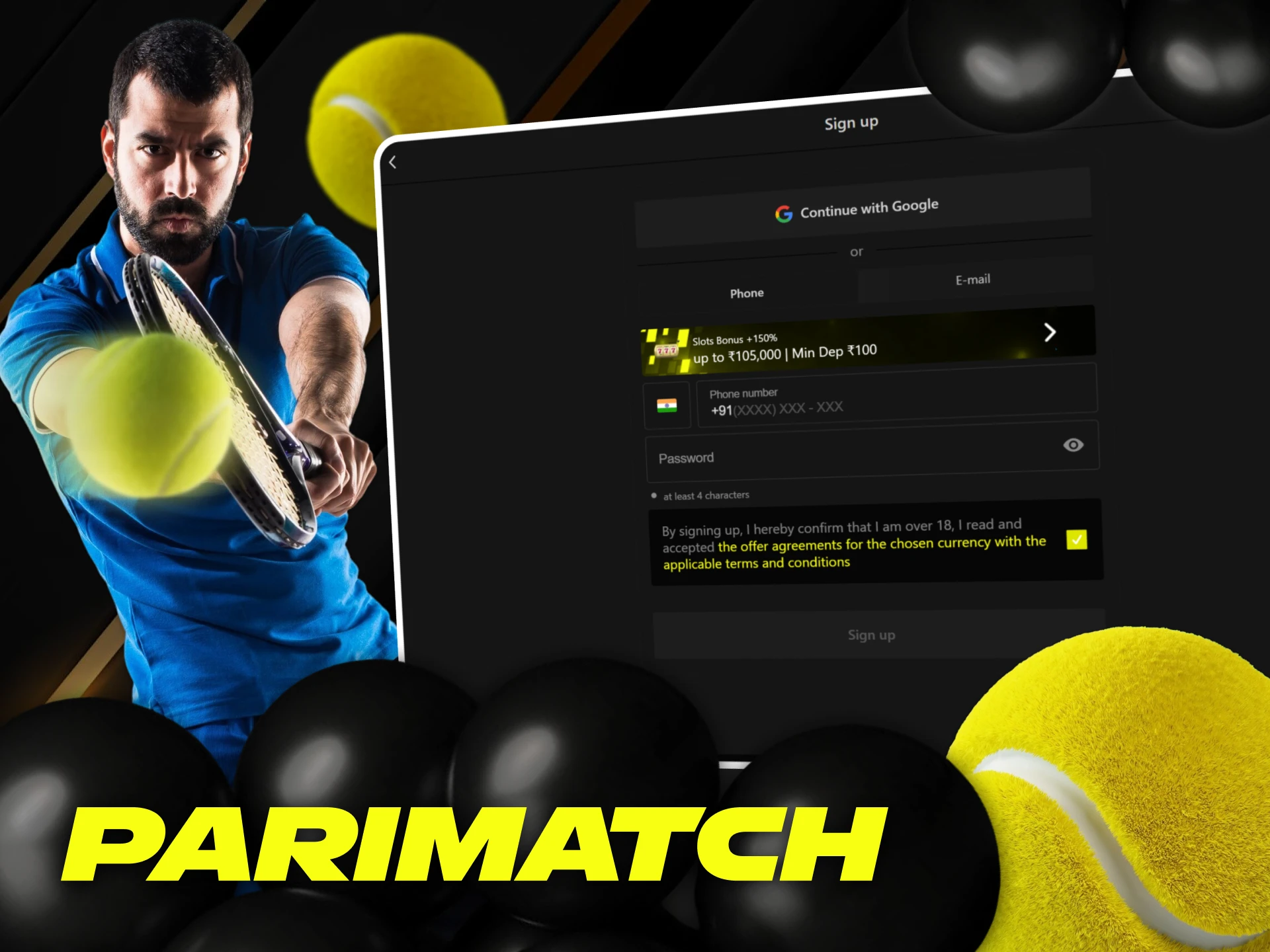 Try to get started and win at betting on tennis at Parimatch.