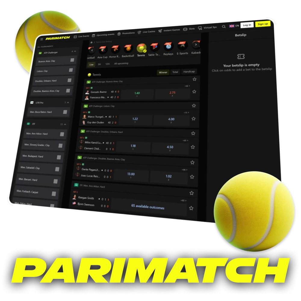 Parimatch tennis betting review.