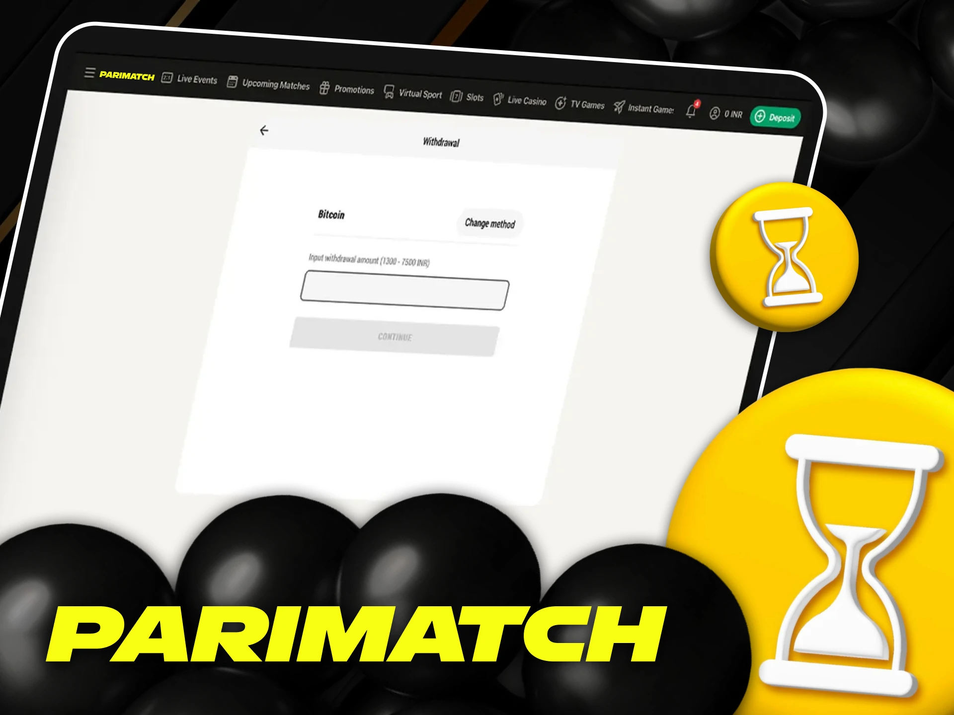 Time to withdraw Parimatch winnings in India.