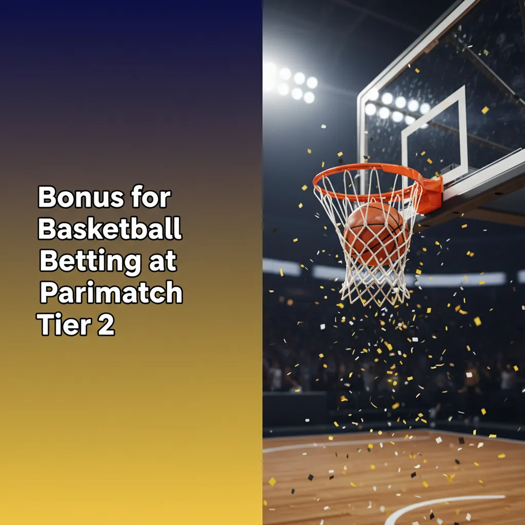Parimatch Tier 2 basketball betting bonus: matched first deposit for new users in ₹; wagering and odds requirements apply.