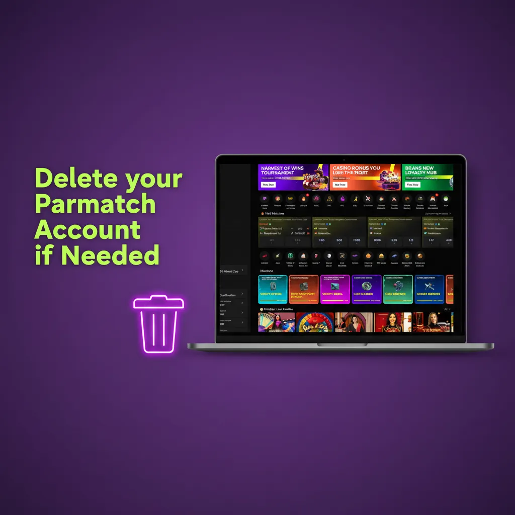 How to pause or delete your Parimatch account: go to Responsible Gambling, choose cooling‑off, self‑exclusion, or closure.