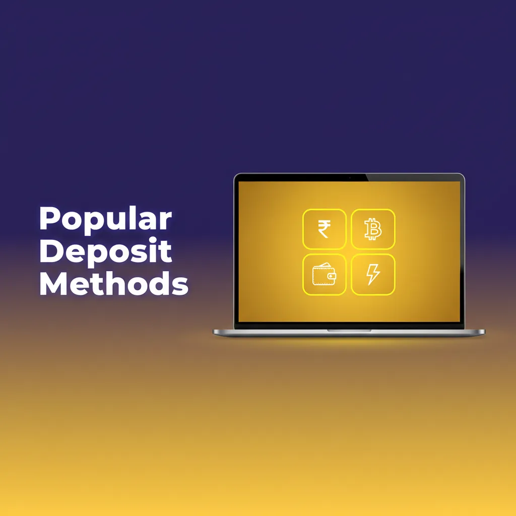Popular deposit methods in India: UPI (BHIM), Google Pay, PhonePe, Paytm and NetBanking; instant, secure transfers.