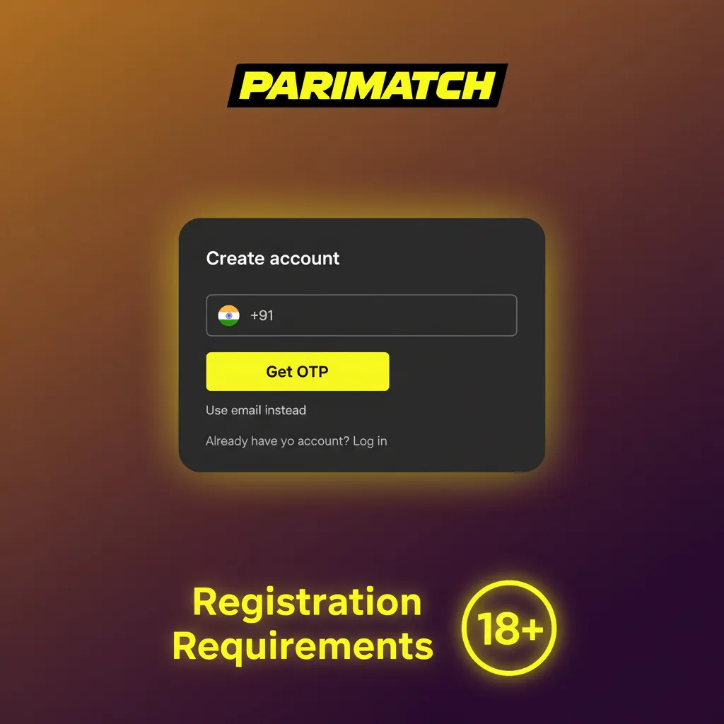 India registration: 18+, one account, real name, Indian mobile/email, KYC with PAN/Aadhaar and address proof, no VPNs.