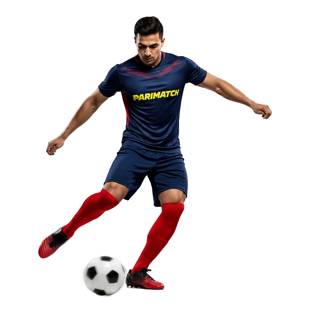 Parimatch Tier 2 football betting in India shown on mobile with live odds, bet slip, 150% bonus up to ₹30,000. 18+.