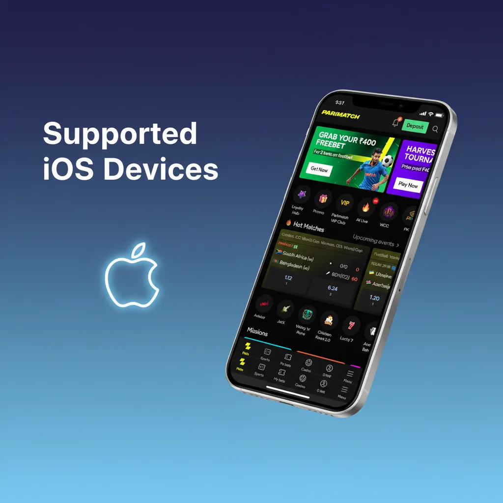 Supported iOS devices: iPhone X–15 (incl. SE 2+), iPad 10th/Air 3+, iPad Pro 11/12.9, iPod touch 7. iOS 12+ devices also work