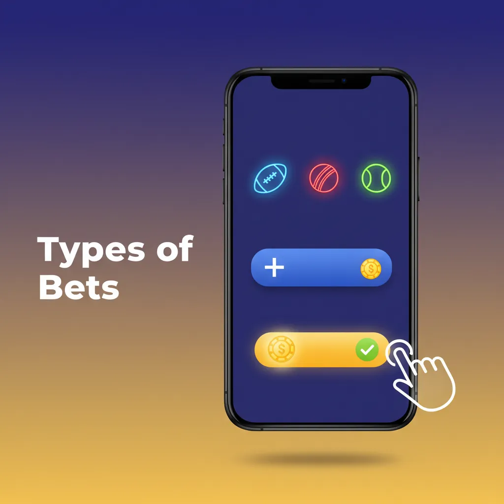 Infographic: Bet types—Single: one pick; Express: all picks win, odds multiply; System: some losses still pay.