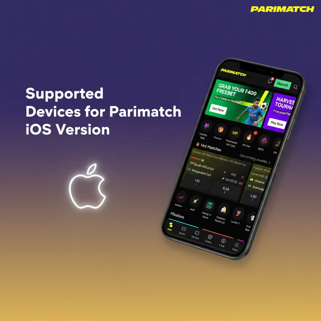 Parimatch iOS PWA: Runs in updated Safari on iPhone 15–11, SE (3rd gen), iPad Pro/Air/mini; no App Store, minimal storage.