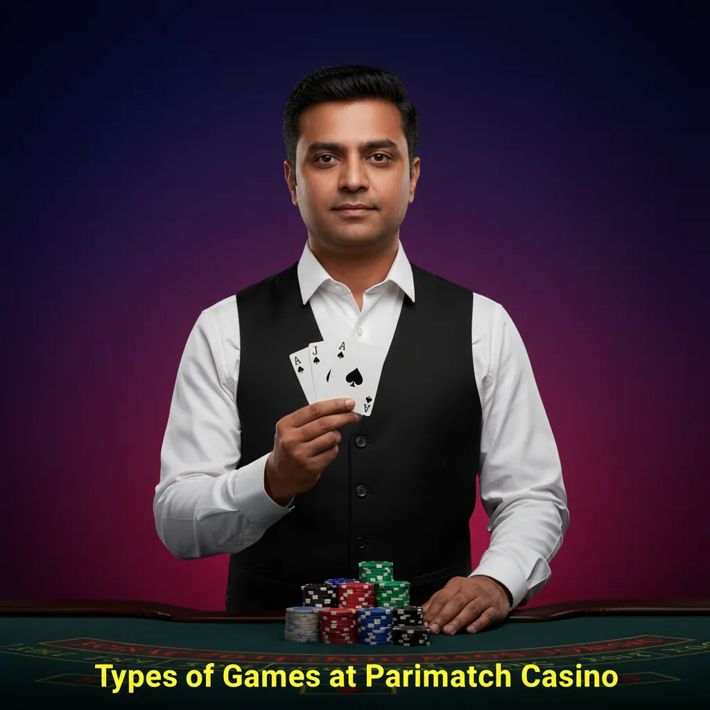 Parimatch Casino categories: Slots, Crash games, Table games, Roulette, Card games, Jackpots - play in rupees.