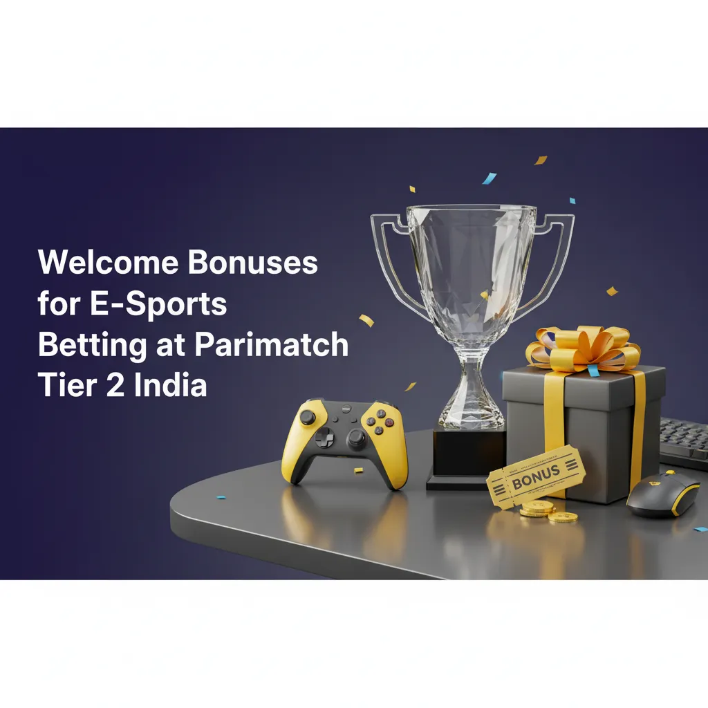 Parimatch India esports welcome bonus: 150% up to ₹30,000 for Dota 2, CS2, LoL. T&Cs and wagering apply; steps shown.