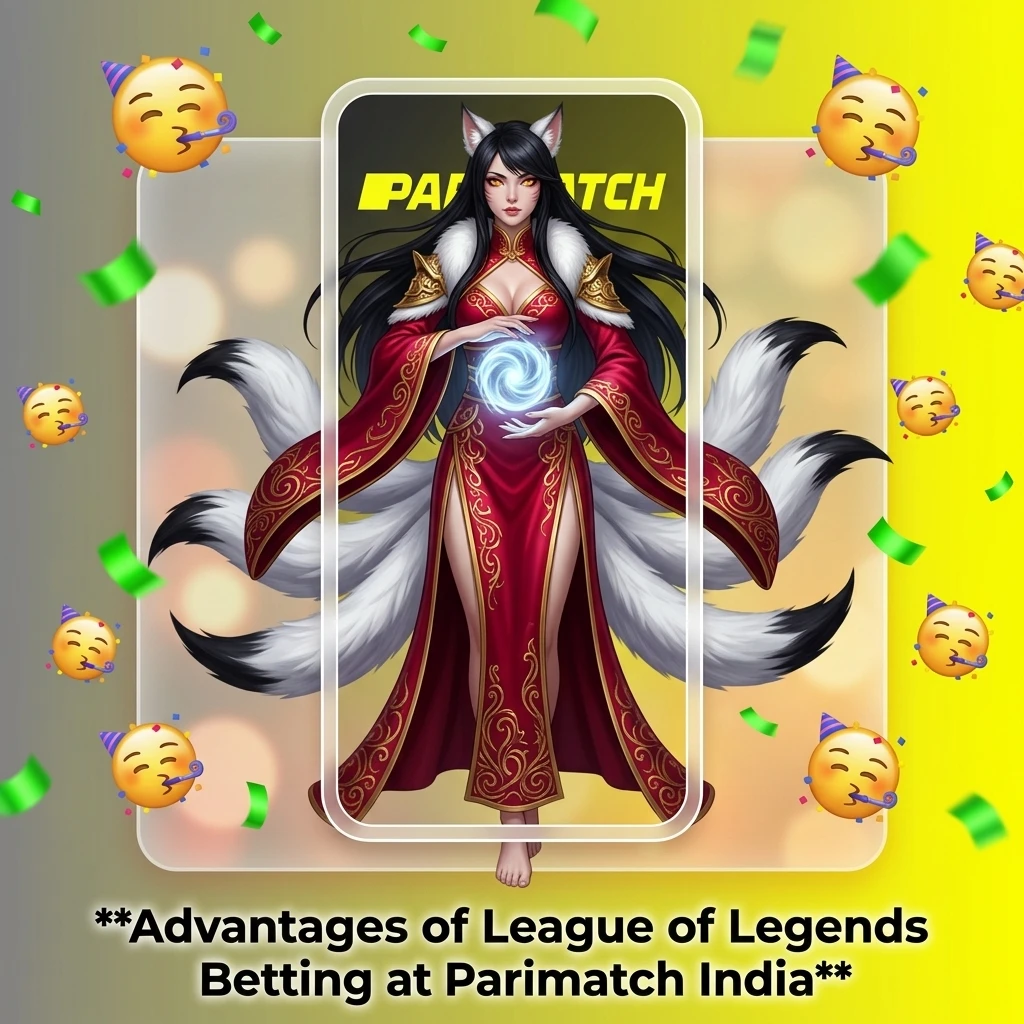 Parimatch India LoL betting advantages including welcome bonus, UPI payments, mobile app and competitive odds
