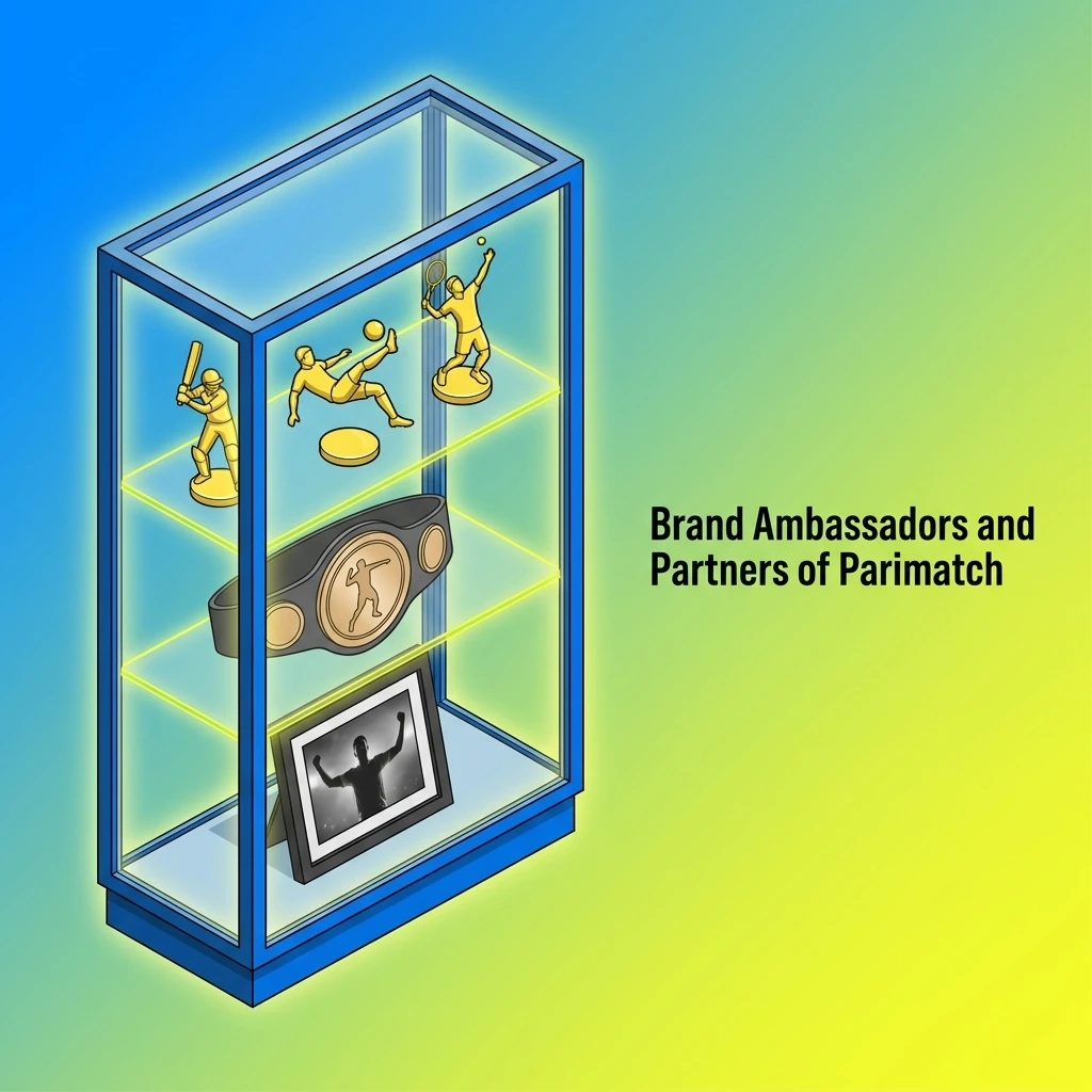 Parimatch brand ambassadors including Conor McGregor, UFC partnership, and Hawthorn Football Club collaboration