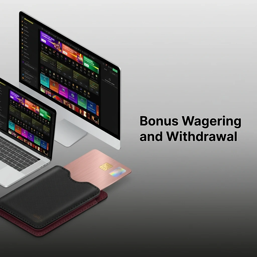 Bonus wagering rules showing sports 5x and casino 35x requirements, withdrawal conditions, and eligible games contribution rates.