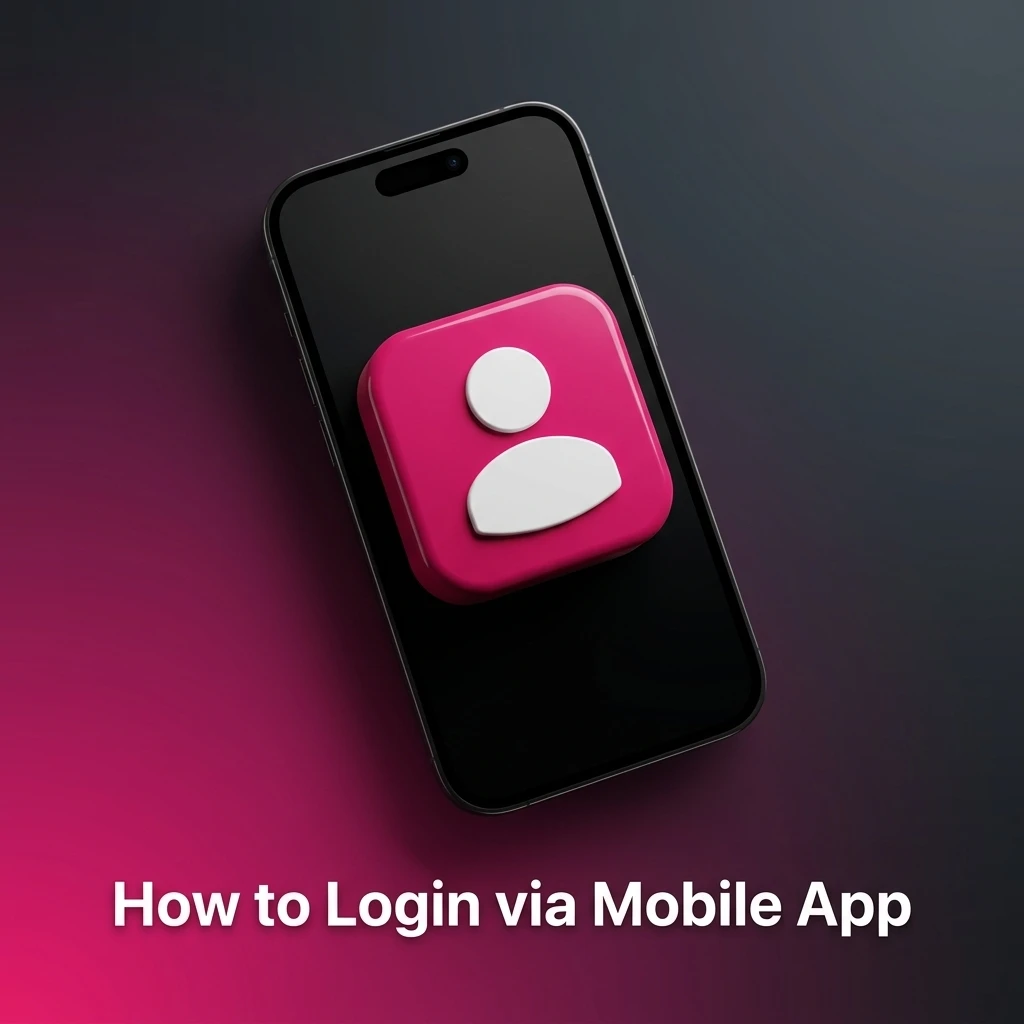 Parimatch app login screen on iPhone showing Log In button and credential entry fields for mobile or email access